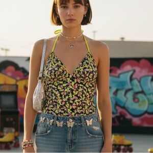 Y2k kobie swim suit tank top size small